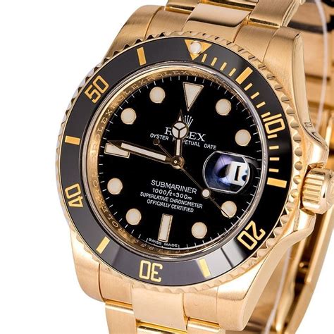 rolex submariner schwarz gold gebraucht|Rolex Submariner value chart.